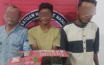 Polisi Ringkus Tiga Pengedar Sabu di Aceh Utara, Sita 37 Paket Siap Edar