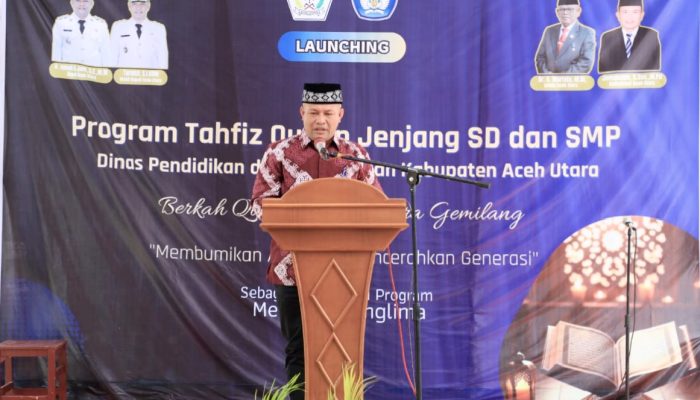 Bupati Aceh Utara Resmikan Program Tahfidz Qur’an untuk Jenjang SD dan SMP