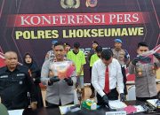 Polres Lhokseumawe Berhasil Amankan 1,1 Kilogram Sabu dari Dua Tersangka