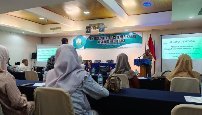 Dinas Koperasi Aceh Adakan Pembekalan Petugas Pemeriksaan Kesehatan Koperasi