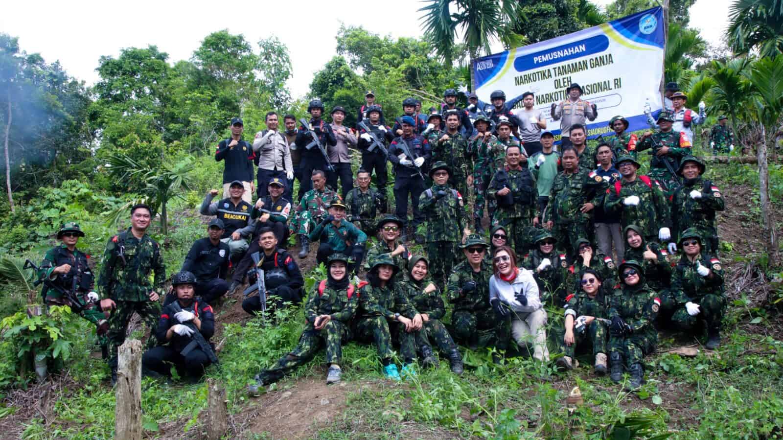 pemusnahan ladang ganja aceh besar