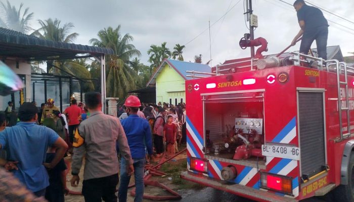 Dua Unit Rumah di Aceh Utara Terbakar, Diduga Akibat Korsleting
