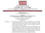 Tak Hanya Cek Mad, Keuchik Wan Juga Diberhentikan dari Partai Aceh