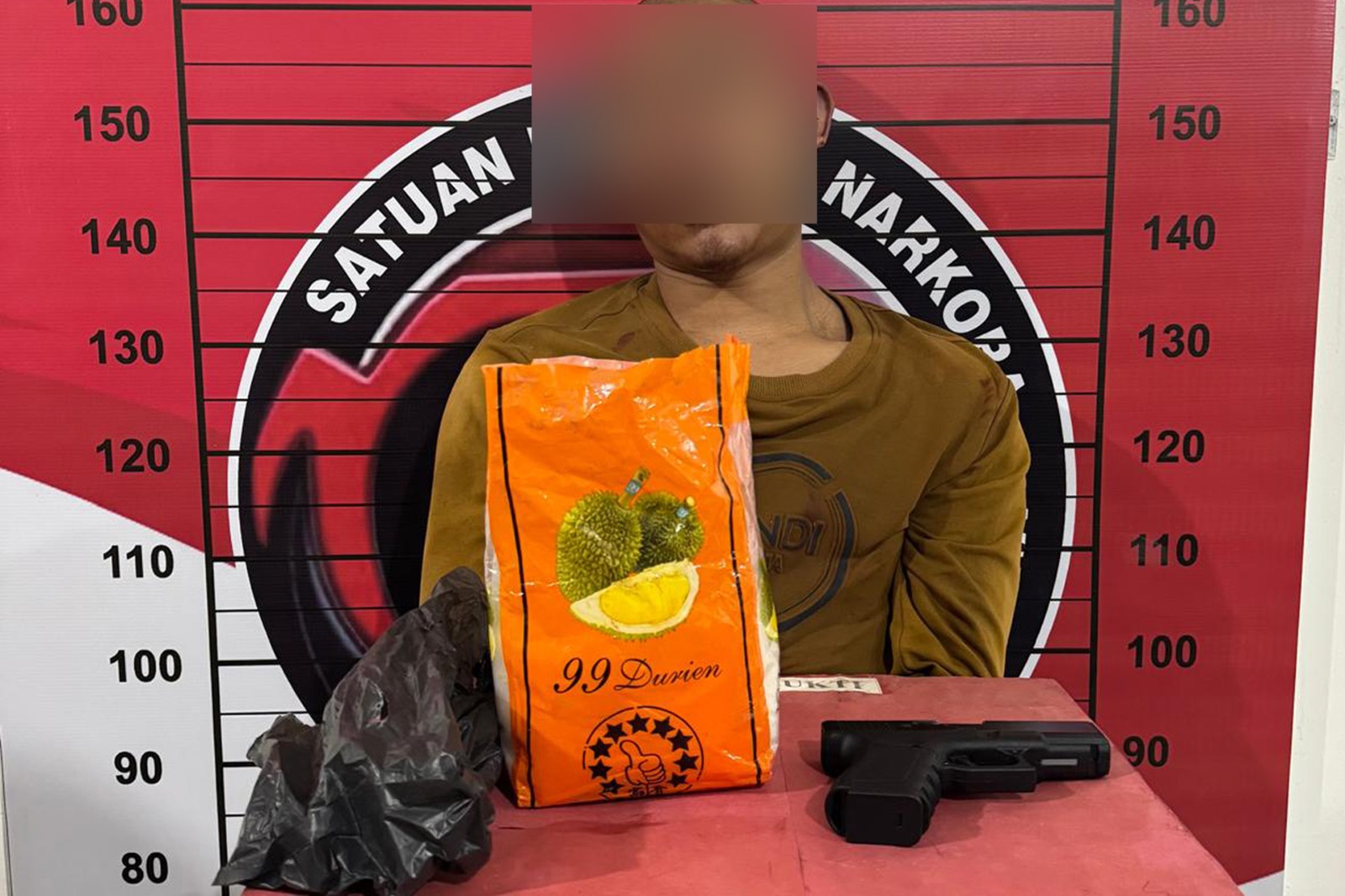 tersangka pengedar narkoba diamankan di mapolres aceh utara
