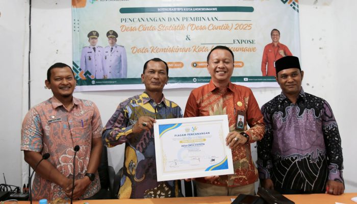 Plt. Sekda Kota Lhokseumawe Tandatangani  Piagam Pencanangan Program Desa CANTIK