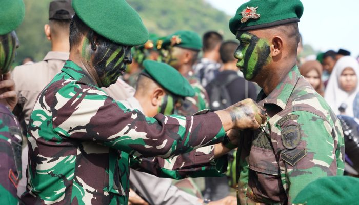 1.056 Prajurit Infanteri Ikuti Pembaretan di Pantai Ujong Batee