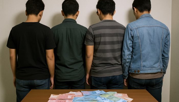 Pungli Pedagang Berdalih Uang Keamanan, Empat Pria di Aceh Utara Diamankan Polisi