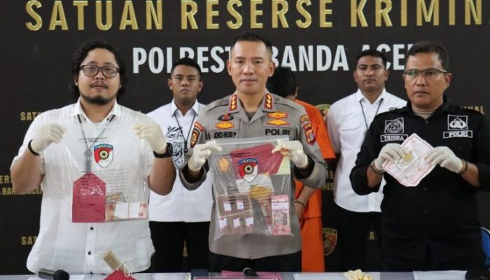 Tim Rimueng Polresta Banda Aceh Ringkus Pembobol Brankas Berisi Emas Bernilai Ratusan Juta