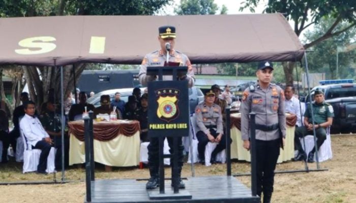Kapolres Gayo Lues Pimpin Upacara Pemberangkatan Tim Ekspedisi Gunung Leuser