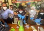 Polres Lhokseumawe Musnahkan 107,56 Gram Sabu