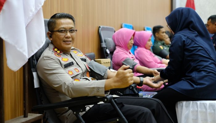 Gelar Bakti Kesehatan, Polres Aceh Utara Kumpulkan Darah 75 Kantong