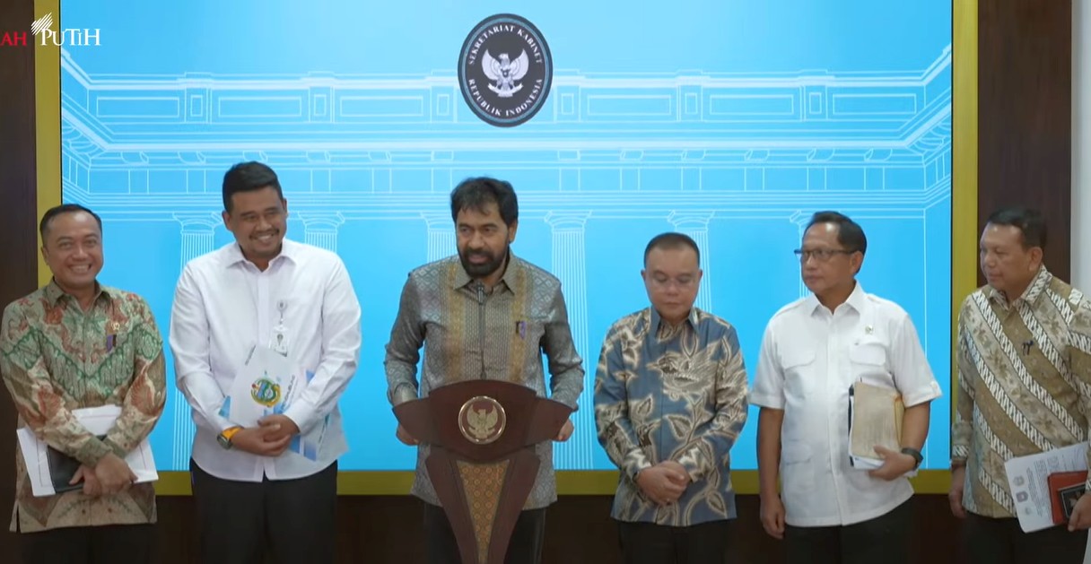 konferensi pers empat pulau sengketa