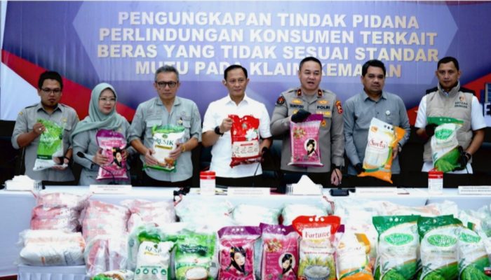 Satgas Pangan Polri Sita 201 Ton Beras Tak Sesuai Standar