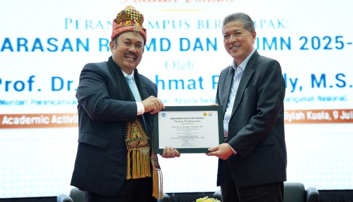 Kuliah Umum Kepala Bappenas di USK: Kampus Jadi Kompas Pembangunan