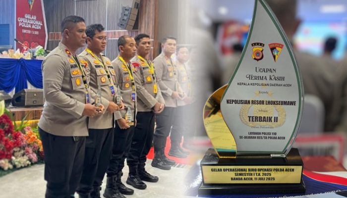 Polres Lhokseumawe Raih Peringkat Kedua Layanan 110 Polda Aceh
