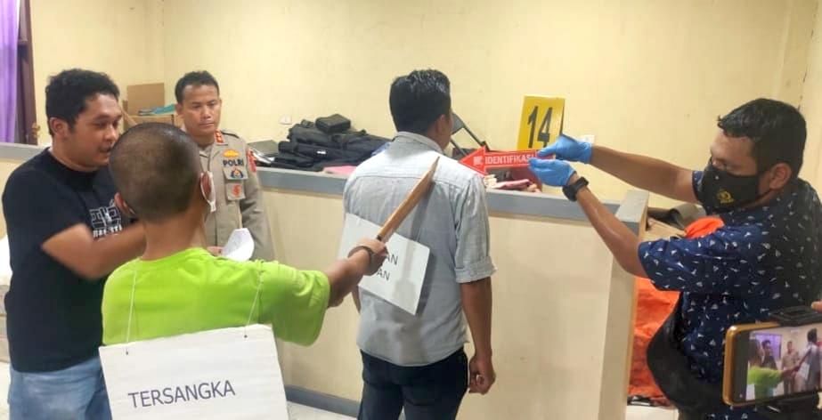 Prarekonstruksi kasus pembunuhan berencana di Aceh Tenggara