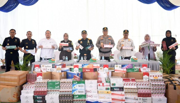 Bea Cukai Aceh Musnahkan 248 Ribu Batang Rokok Ilegal Senilai Rp365 Juta