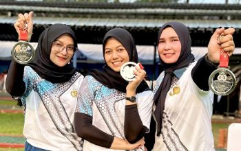 Tiga Polwan Polda Aceh Raih Juara II Nasional di Kapolri Cup 2025