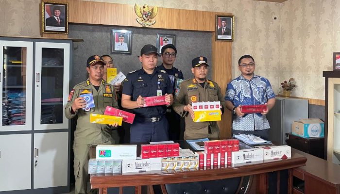 Bea Cukai dan Satpol PP Subulussalam Sita Puluhan Ribu Batang Rokok Ilegal
