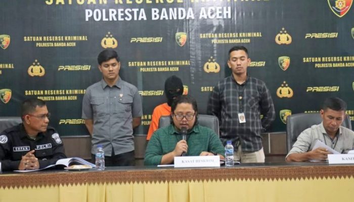 Polresta Banda Aceh Tangkap Pelaku Rudapaksa Anak di Bawah Umur