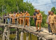 Bupati Aceh Timur Tinjau Kondisi Dua Jembatan Rusak