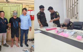 BPOM Aceh menyerahkan seorang tersangka berinisial AP yang diduga mengedarkan obat keras jenis Tramadol tanpa izin beserta barang bukti kepada Kejaksaan Negeri (Kejari) Bireuen