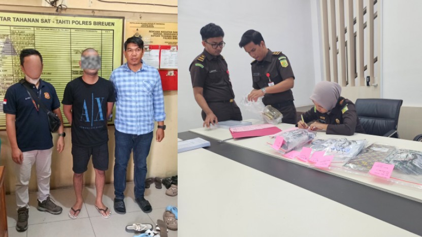 BPOM Aceh menyerahkan seorang tersangka berinisial AP yang diduga mengedarkan obat keras jenis Tramadol tanpa izin beserta barang bukti kepada Kejaksaan Negeri (Kejari) Bireuen