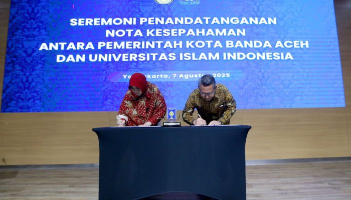 Pemkot Banda Aceh Teken MoU dengan UII Yogyakarta