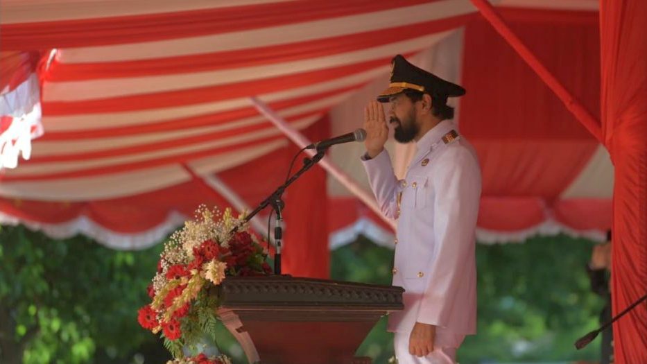 Gubernur Mualem Pimpin Upacara HUT RI di Blang Padang