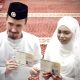 Pernikahan lintas negara antara seorang pemuda asal Rusia dengan gadis dari Lhokseumawe, di Masjid Oman Al Makmur, Banda Aceh