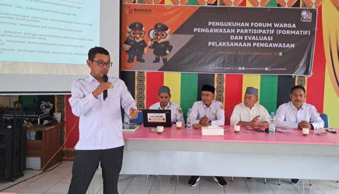 Panwaslih Aceh Barat Luncurkan Forum Warga Pengawasan Partisipatif