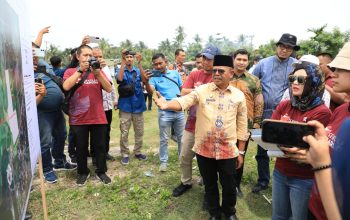 Wamen Diktisaintek Tinjau Lokasi Pembangunan SMA Unggul Garuda Aceh Utara