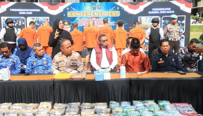 Polda Sumbar Ungkap 37 Kasus Narkoba, 56 Tersangka Ditangkap
