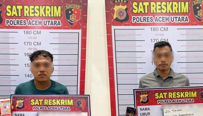 Dua Pria di Aceh Utara Diciduk Saat Asyik Main Judol