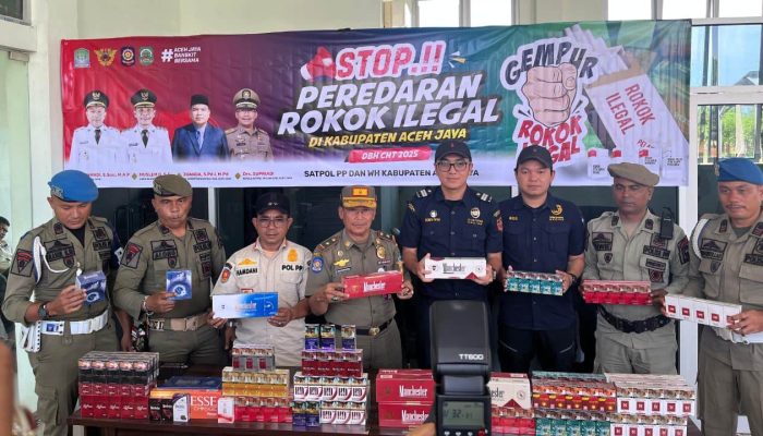 Bea Cukai Meulaboh Sita 62 Ribu Batang Rokok Ilegal di Aceh Jaya
