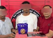 Tiga tersangka pengedar sabu yang ditangkap dalam penggerebekan di sebuah dapur pembuatan batu bata di Aceh Utara