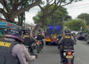 Polisi sedang melakukan patroli untuk memastikan situasi keamanan dan kamtibmas tetap aman dan kondusif di Aceh
