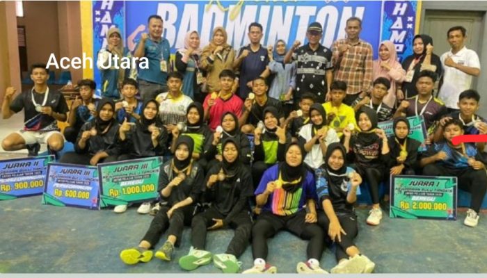 Meriah! Ini Daftar Juara Bulutangkis Pelajar Aceh Utara 2025