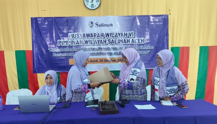 Rahmi Suraiya Dikukuhkan sebagai Ketua Salimah Aceh Periode 2025–2030