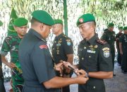 Danrem 011/Lilawangsa Kolonel Inf Ali Imran memimpin upacara Serah Terima Jabatan Dandim 0117/Aceh Tamiang di Aula Makodim, Kejuruan Muda, Rabu (8/10/2025)