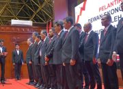 Pelantikan Dewan Ekonomi Aceh oleh Gubernur Muzakir Manaf berlangsung di Kompleks Meuligoe Gubernur Aceh, Kamis (9/10/2025) malam.