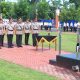 Kapolres Aceh Utara AKBP Trie Aprianto memimpin upacara serah terima jabatan sembilan pejabat utama di Lapangan Tri Brata Mapolres setempat, Lhoksukon, Senin (27/10)