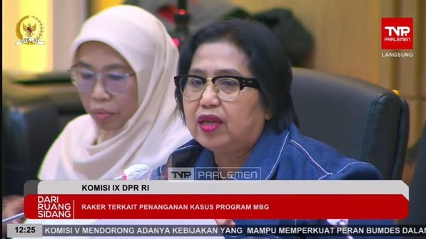Anggota Komisi IX DPR RI, Irma Chaniago, menyoroti keberhasilan SPPG Polri yang dinilai bebas dari kasus, sebagai contoh tata kelola gizi yang patut ditiru Badan Gizi Nasional. Pernyataan ini disampaikan dalam rapat kerja bersama BGN dan Menkes di Gedung DPR RI, Rabu (1/10/2025).