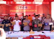 Kapolda Aceh Irjen Pol. Marzuki Ali Basyah, saat konferensi pers pengungkapan kasus peredaran narkotika