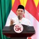 Wakil Gubernur Aceh, Fadhlullah, menyampaikan sambutan pada kegiatan OJK Mengajar dan Sosialisasi Pasar Modal Syariah di Gedung AAC Dayan Dawood, Banda Aceh