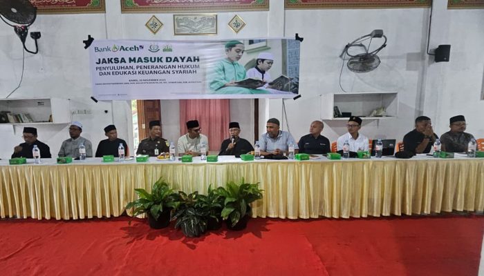 Jaksa dan Bank Aceh Syariah Masuk Dayah, Ini Kegiatannya