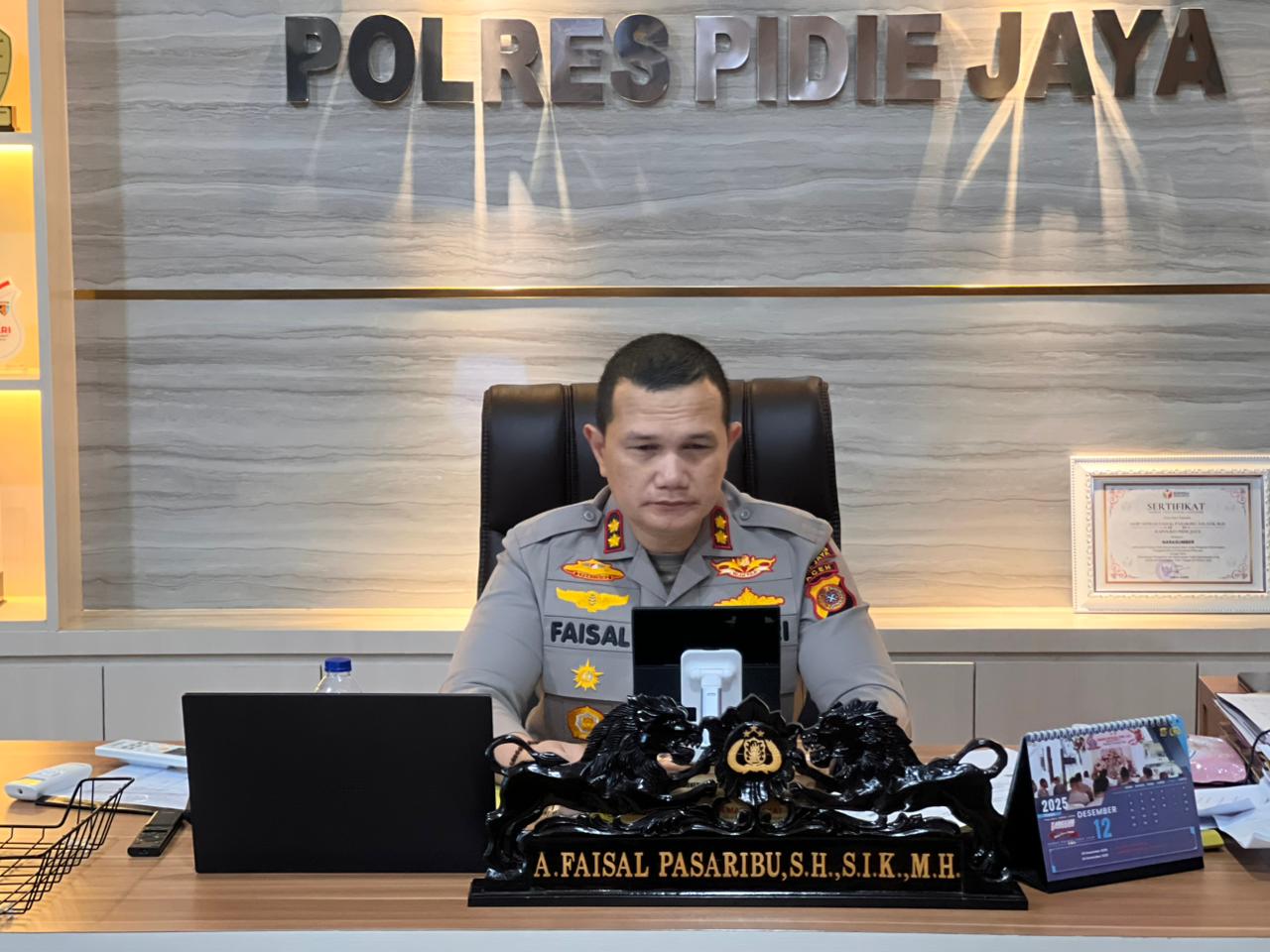 Kapolres Pidie Jaya, AKBP Ahmad Faisal Pasaribu