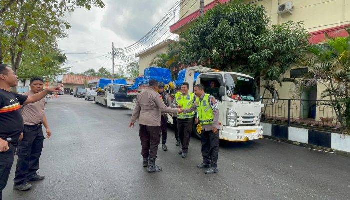 Aslog Polri Kirim Kendaraan Percepat Pemulihan Aceh Tamiang