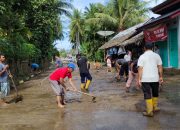 Sekda Aceh Tinjau Gotong Royong Pascabanjir di Pidie Jaya