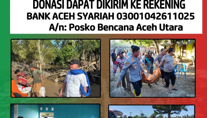 Pemkab Aceh Utara Buka Donasi untuk Penanganan Darurat Banjir